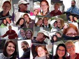 Smiling face collage